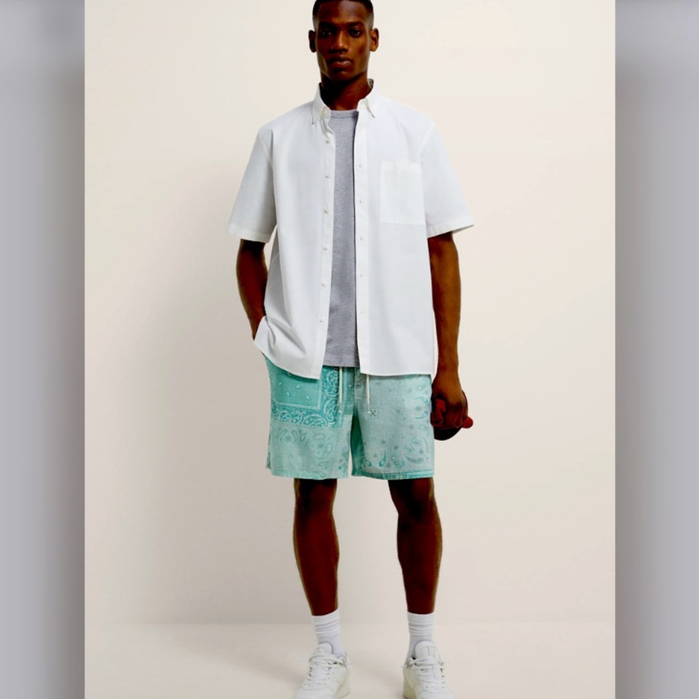 PAISLEY PRINT SHORTS